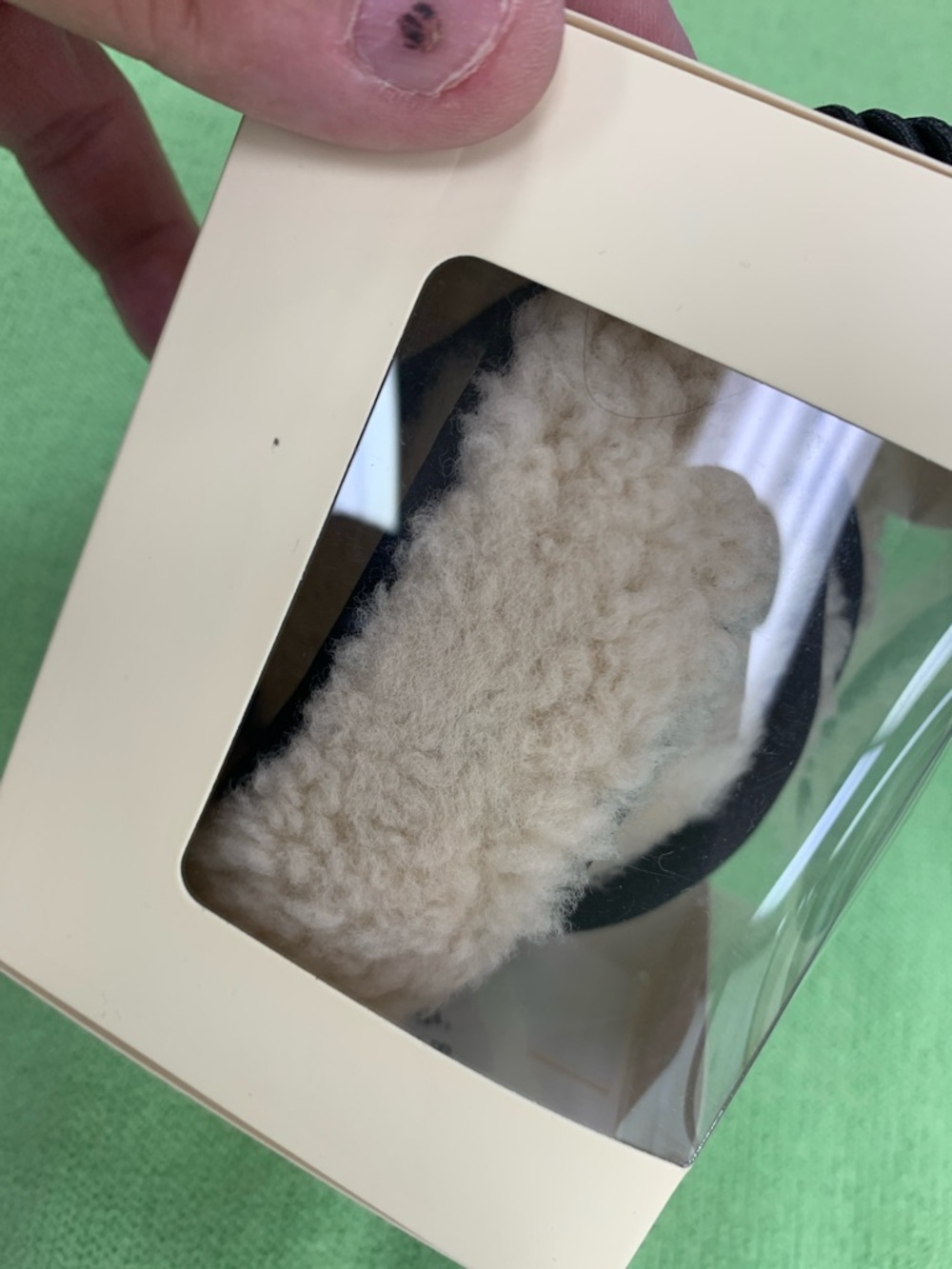 UGG Green and Cream Shearling Earmuffs - Picture 4 of 8